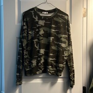 Camouflage designed sweater